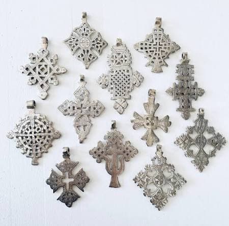 Ethiopian cross necklace