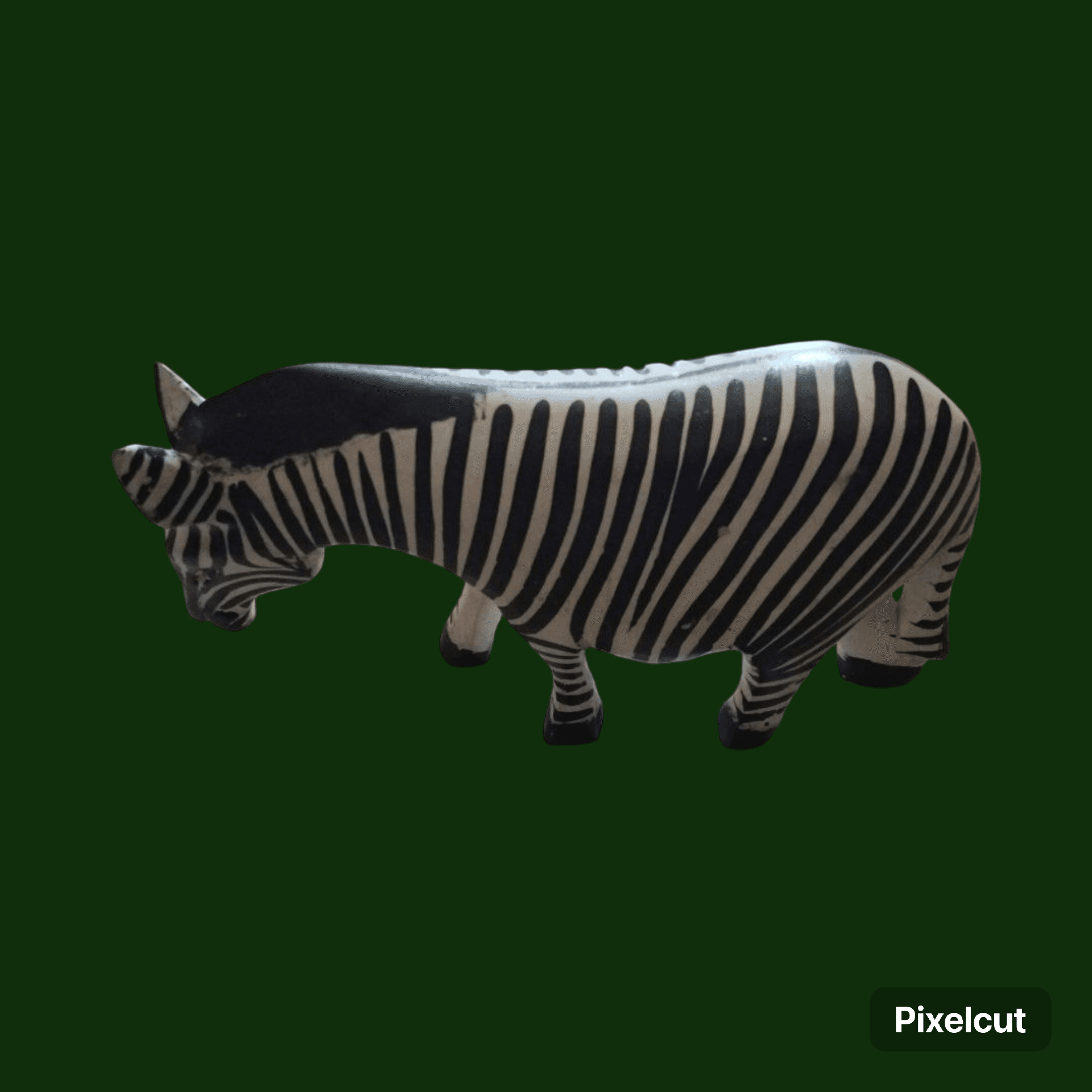 Handcrafted Miniature Wooden Animal Statue