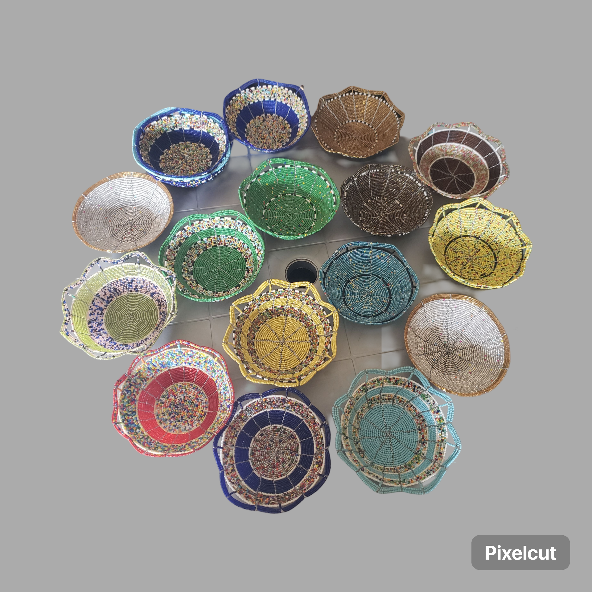 Artisan Beaded Serving Tray