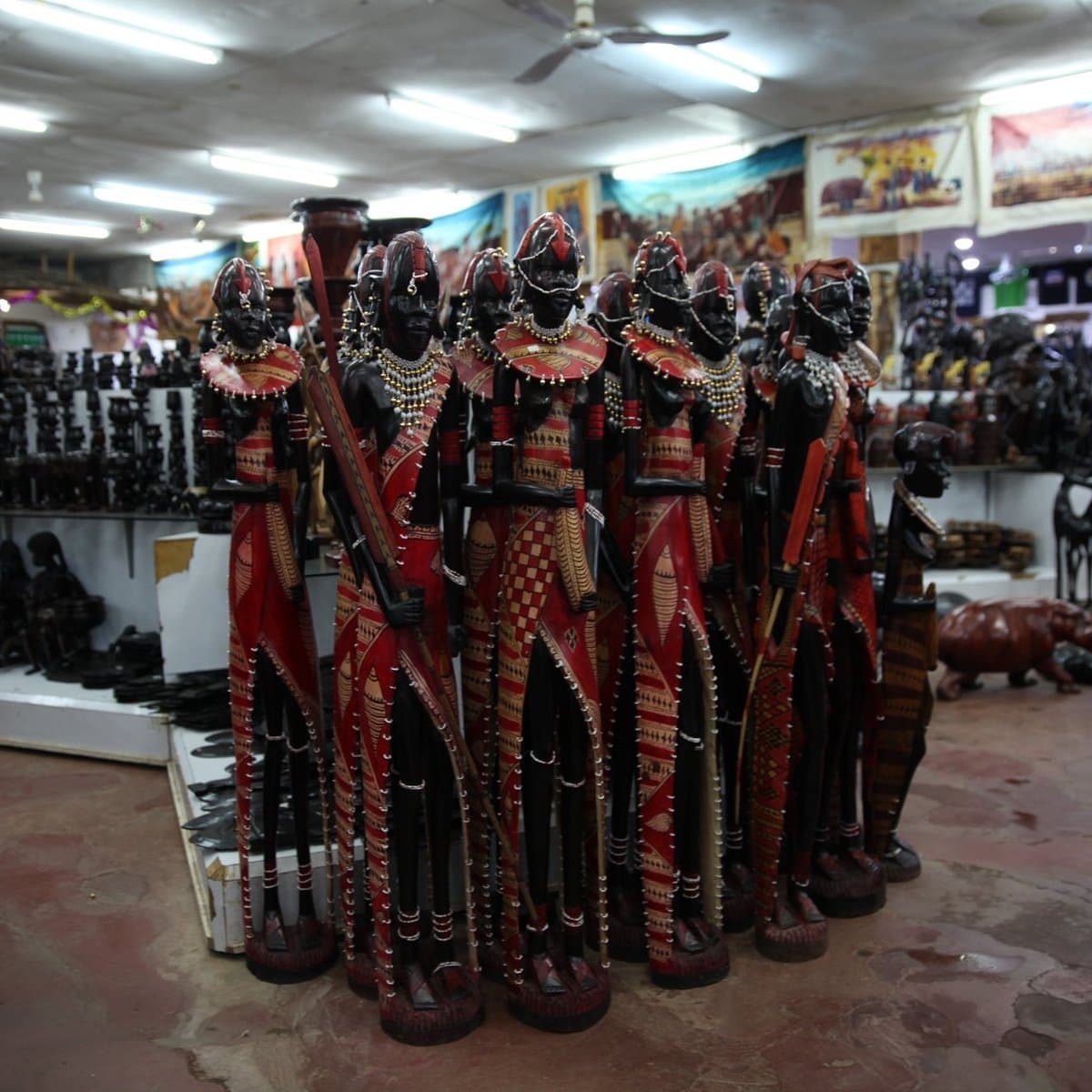 African Hand Carved Figurines